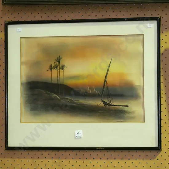 framed pastel