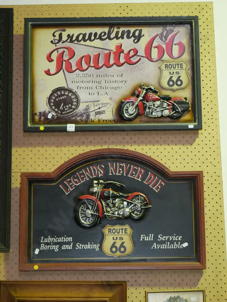 2x Route 66 3D signs Image 1++