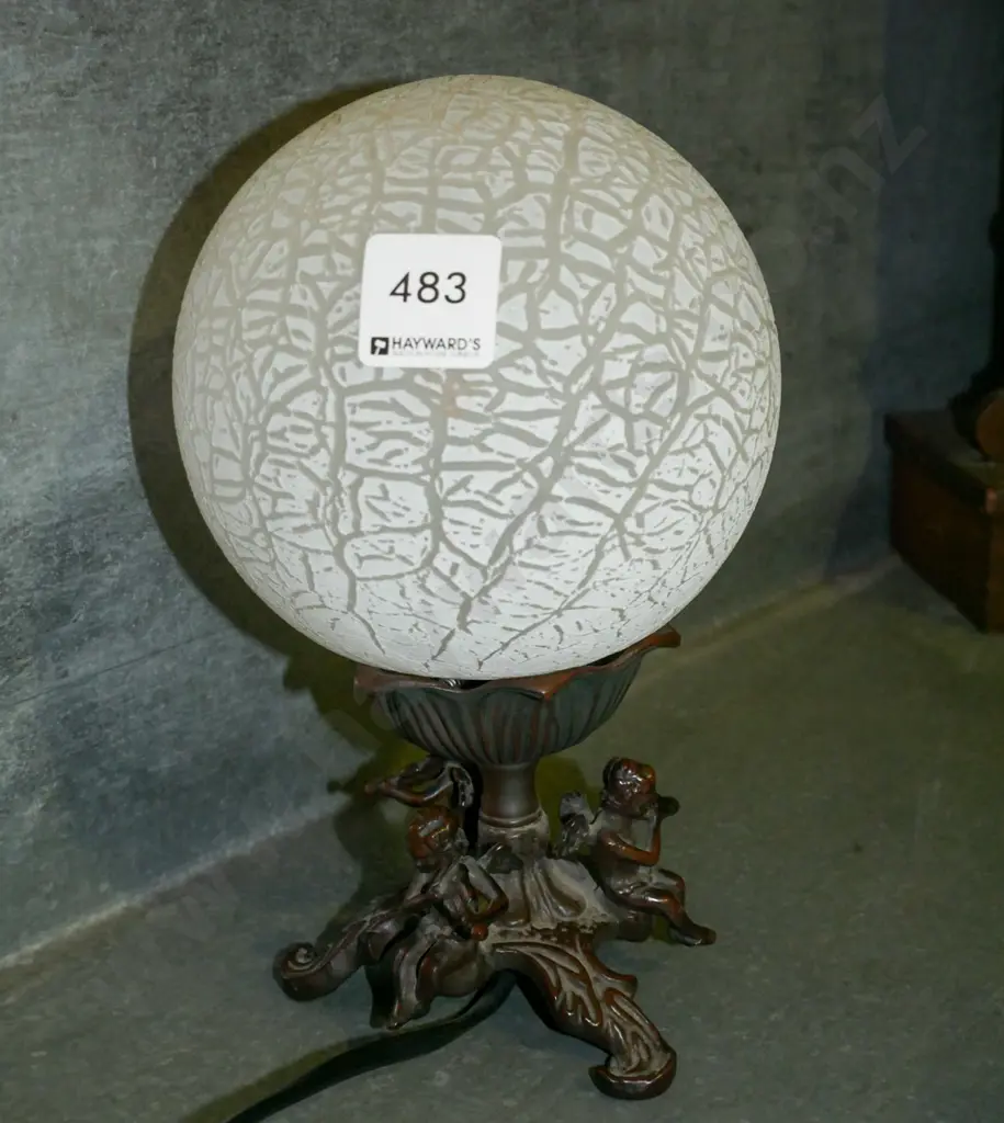 reproduction cast metal based table lamp  Image 1++