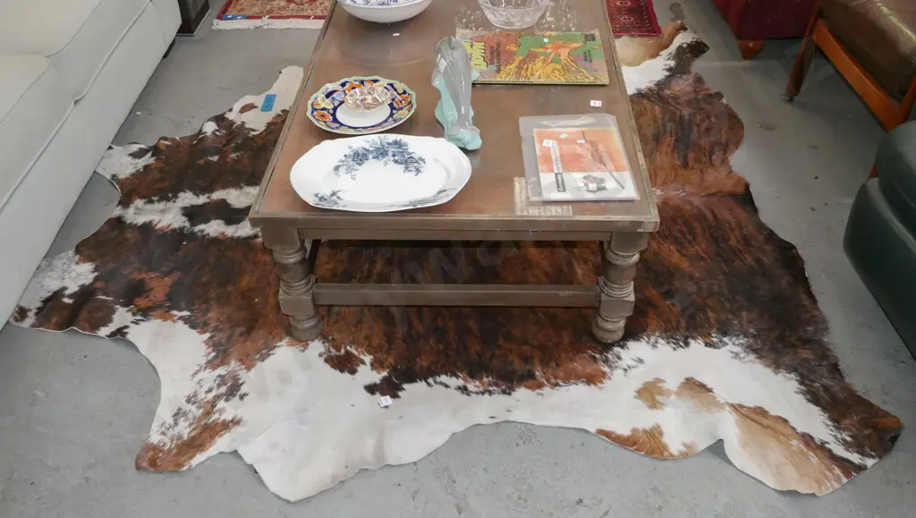 cow hide floor mat L-2500 W-2200 Image 1++