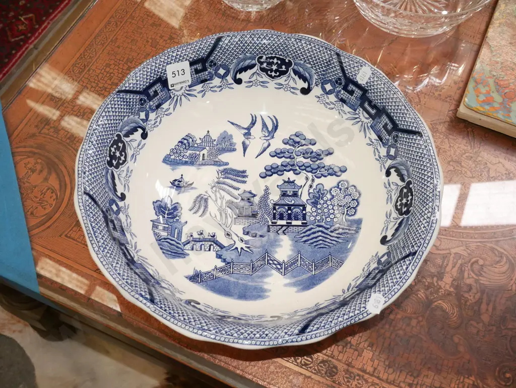 willow pattern bowl Diam-330 Image 1++