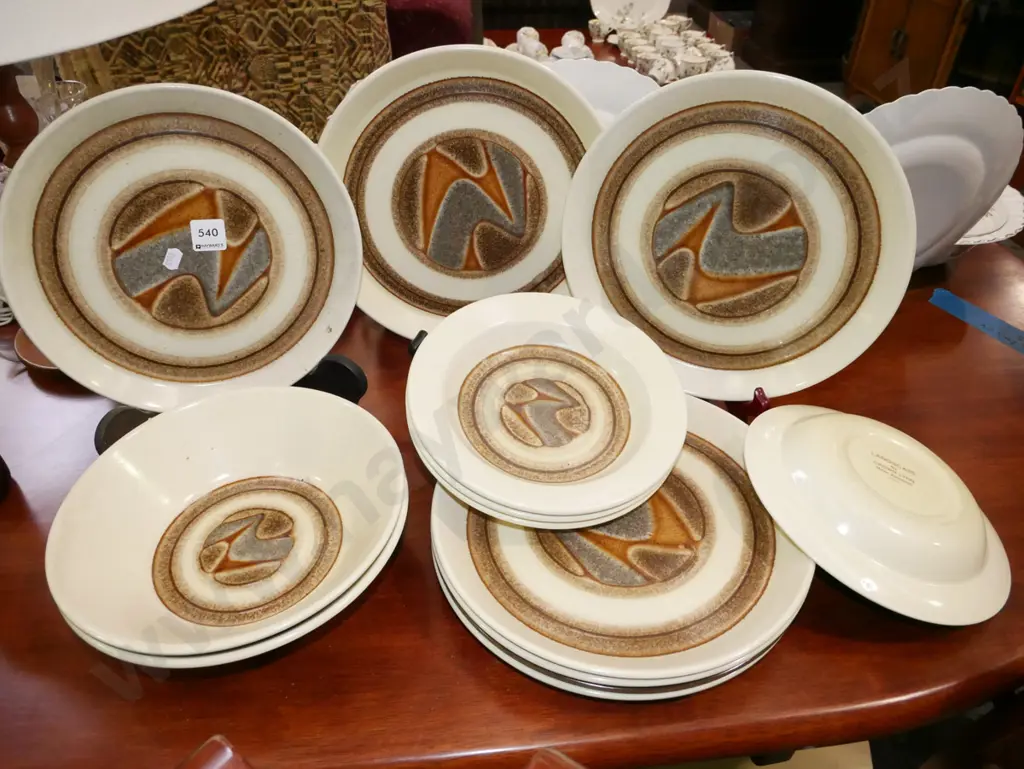 Crown Lynn Landscape plates and bowls Image 1++