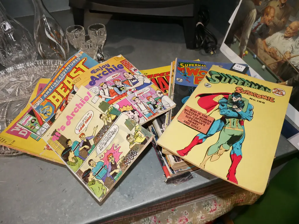 stack of comic books Image 1++