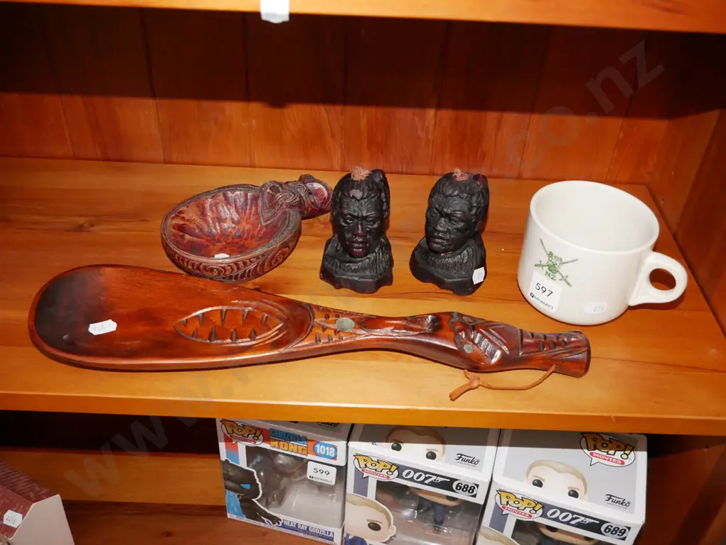 Crown Lynn NZ Army cup, figural candles, cup etc Image 1++