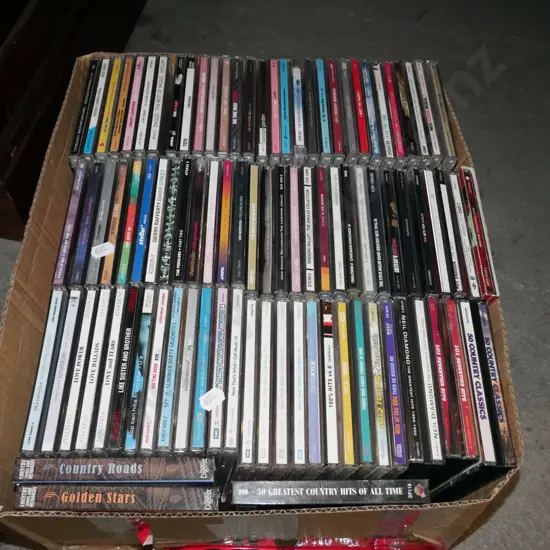 box of CDs