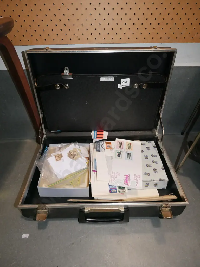 suitcase, stamps, first day covers Image 1++