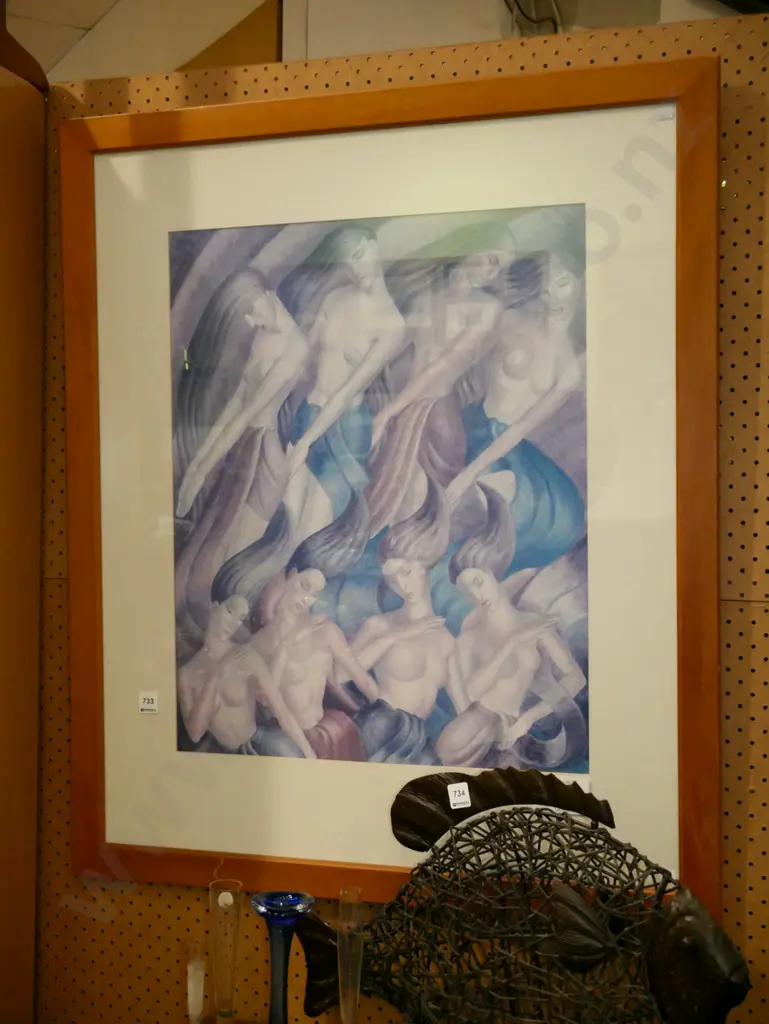 framed Lois White laser print Image 1++