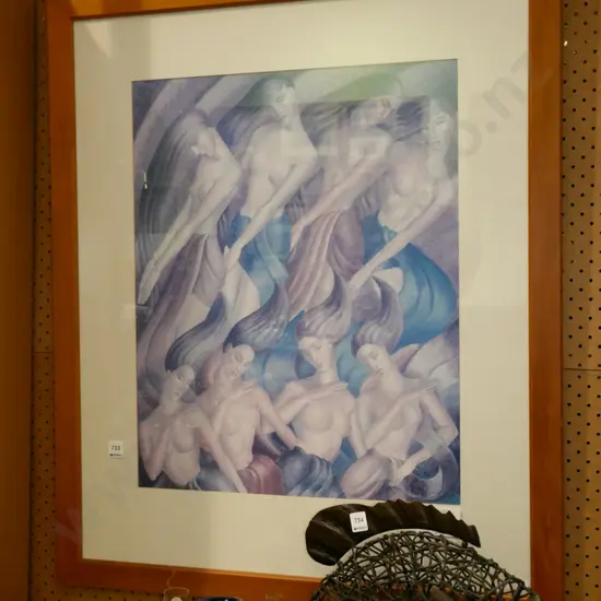 framed Lois White laser print