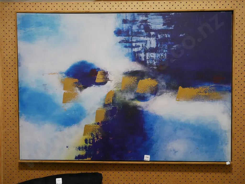 print and mixed media on canvas - abstract Image 1++