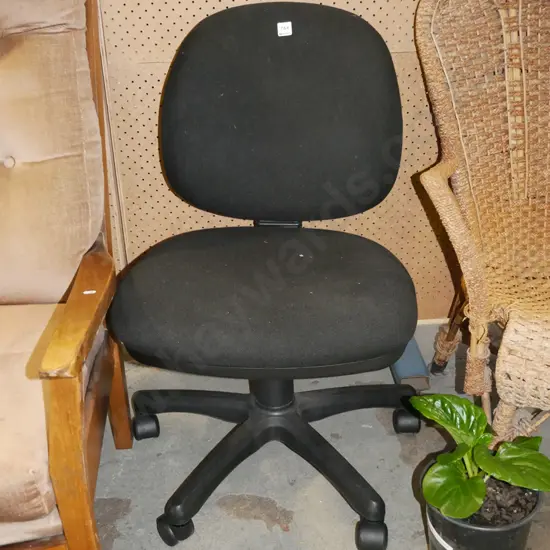black office chair