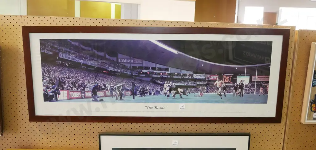 framed ltd edition  print - Tackle - warping behing glass Image 1++