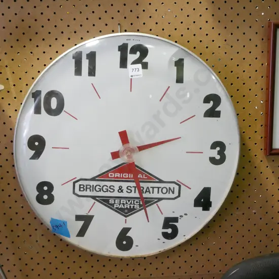 Briggs and Stratton wall clock - As Is No returns - needs attention