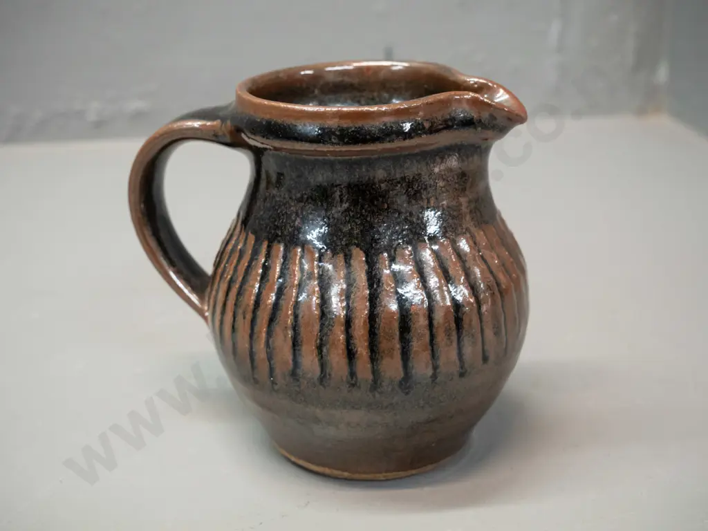 Mirek Smisek New Zealand pottery small jug H-120 W-130 Image 1++