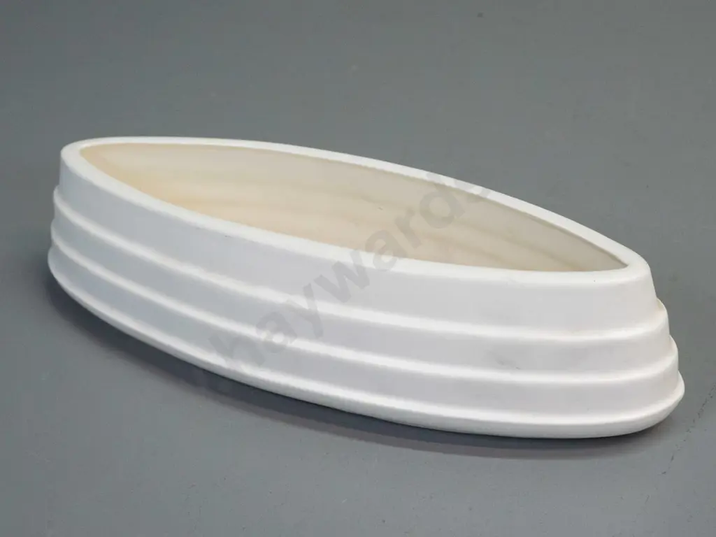 Crown Lynn cream glaze flower trough vase - marked 75. H-70 L-250 Image 1++