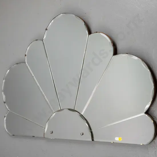 deco segmented wall mirror H-590 W-880