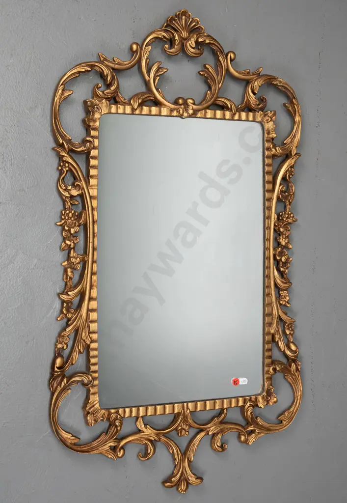 gilt framed mirror H-870 W-470 Image 1++
