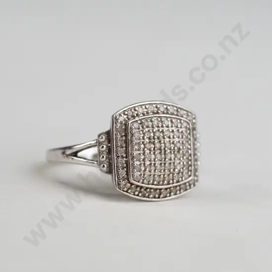 silver marcasite ring stamped 925