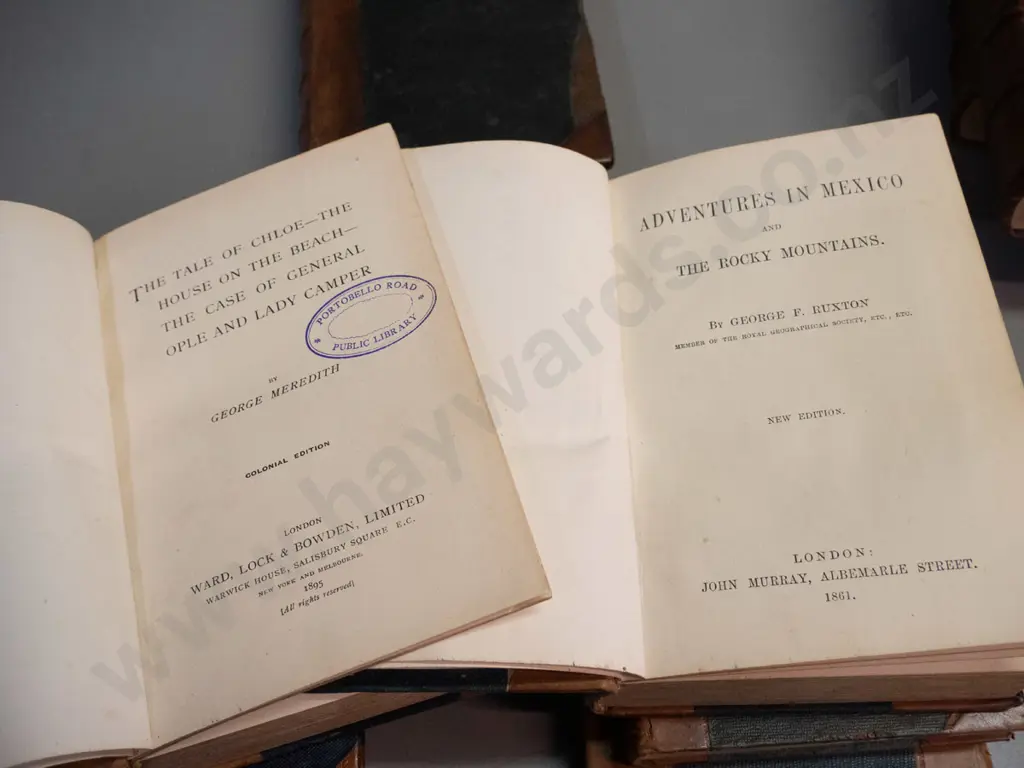 assorted vintage books with Otago lending library stamps - Otago Peninsula library, Merton, etc. - see photos Image 1++