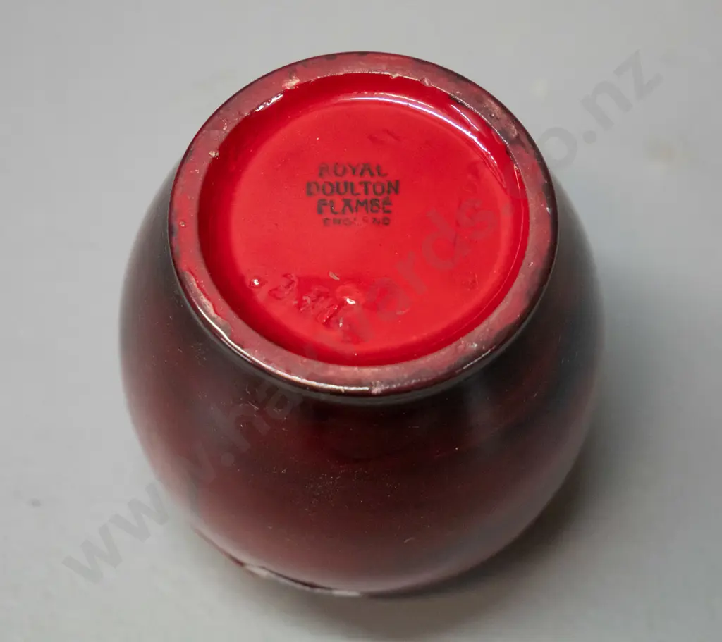 small Royal Doulton flambe vase with Venice scene H-70 D-60 Image 1++