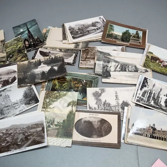Bundle of 100 early Dunedin postcards - some real photo, some are used, general age wear