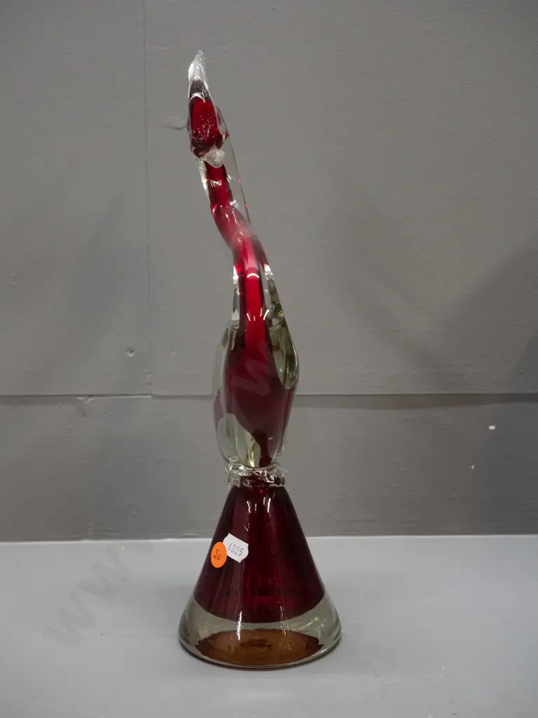 Murano style art glass heron H-340 Image 1++