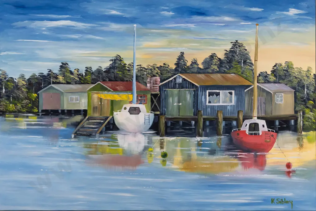 Kay Sibley - boxed oil on canvas "Just Resting" H-610 W-910 Image 1++