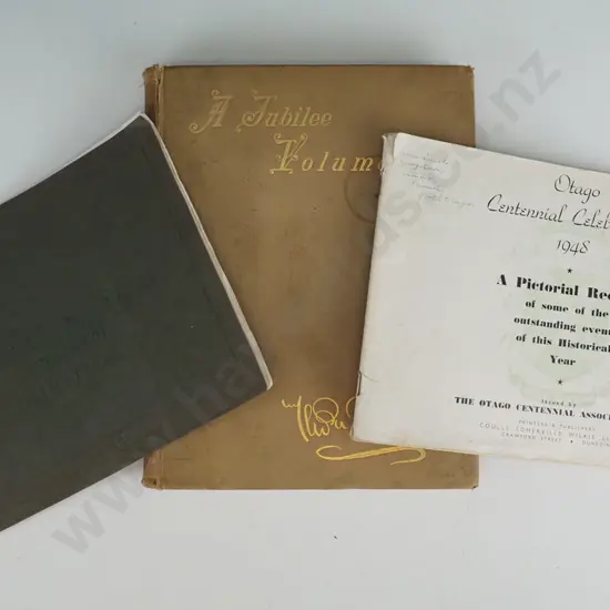 3 vintage publications - 1948 Otago Centennial and 1925-26 Exhibition souvenir booklets and Musings in Maoriland - A