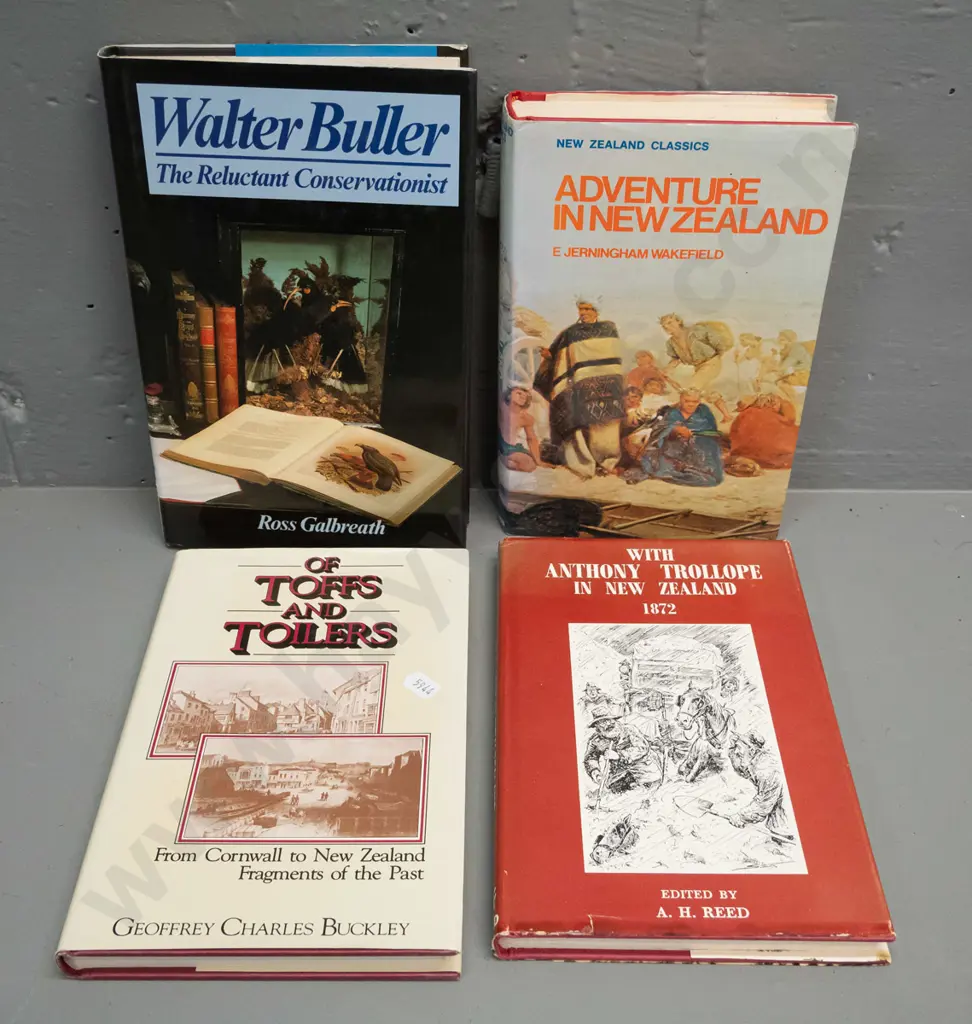 4 New Zealand history books - Walter Buller - Reluctant Conservationist (ex library) Of Toffs and Toilers and Adventure Image 1++