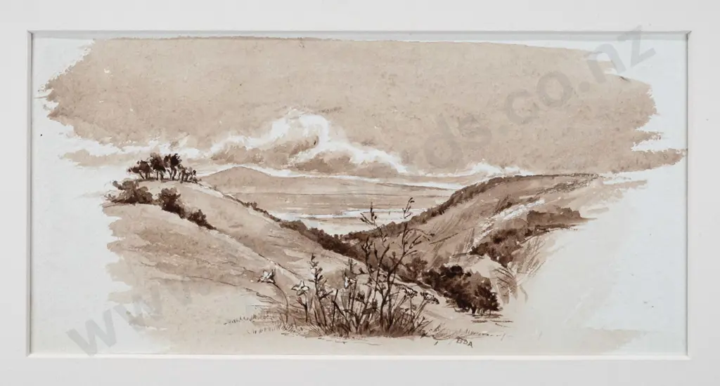 3x unframed watercolours  - lake and mountain scenes (slight foxing) Largest  H-195 W-330 Image 1++