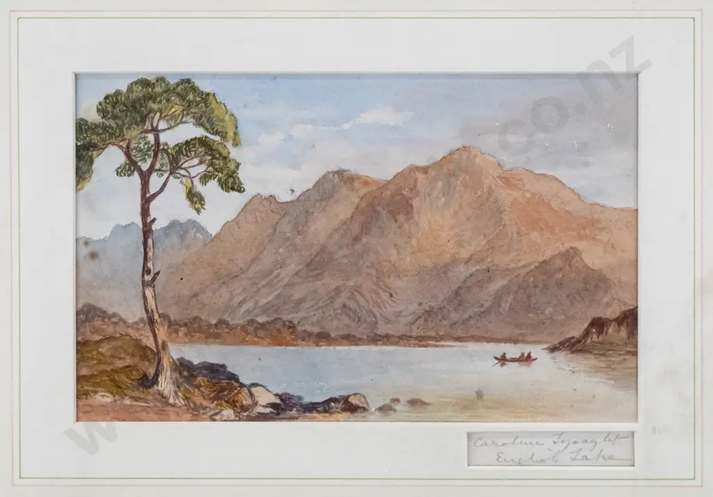 3x unframed watercolours  - lake and mountain scenes (slight foxing) Largest  H-195 W-330 Image 1++