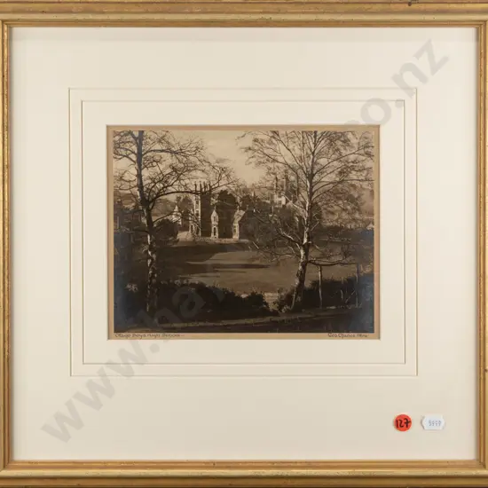 George Chance - framed vintage photograph "Otago Boys High School" H-160 W-210