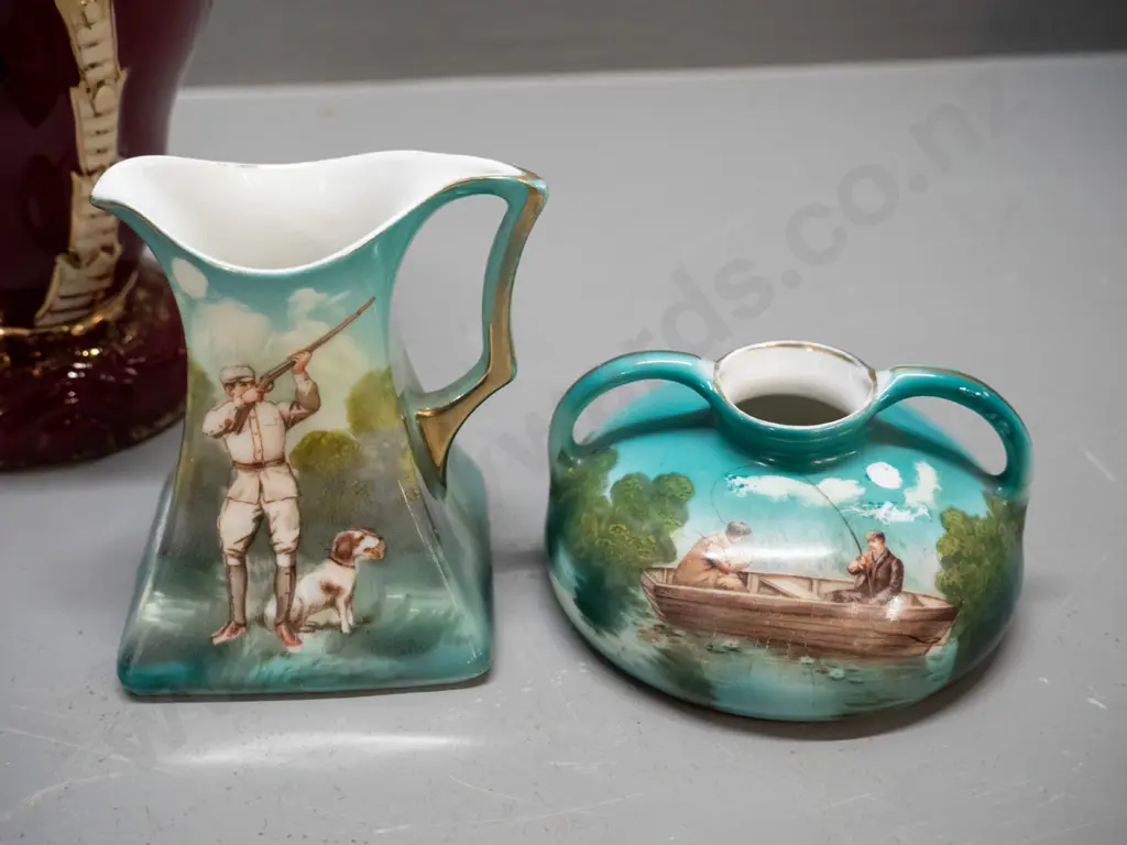 vintage Beswick palm vase H-160 and 2 small Bayreuth vases Image 1++