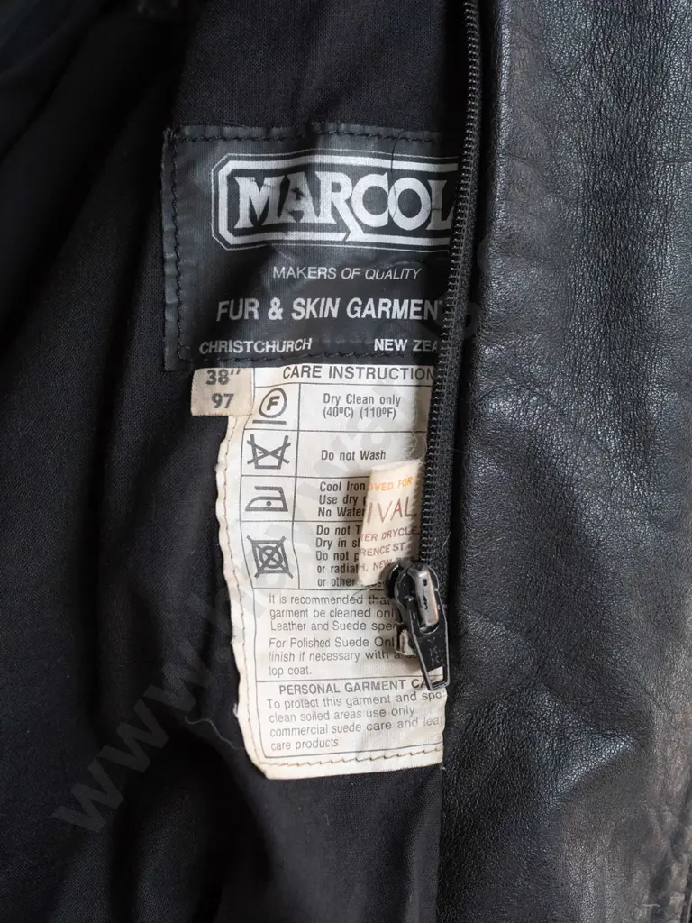 1970s Ministry of Transport dark brown leather jacket - size 38" 97 Image 1++