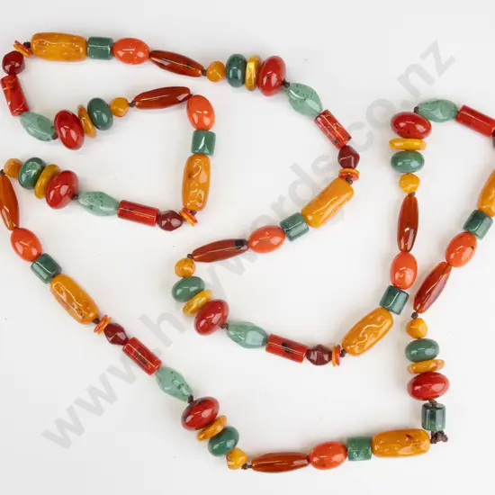 multi coloured costume necklace