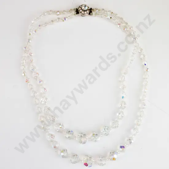 2 strand crystal necklace