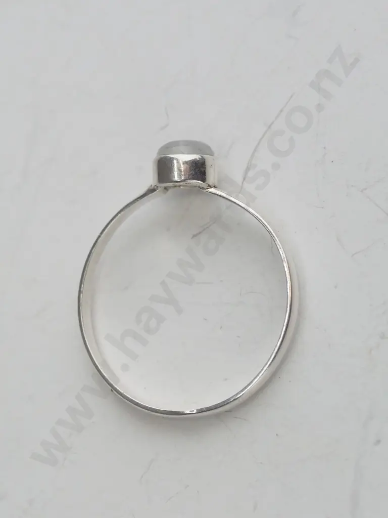 silver moonstone ring stamped925 Image 1++