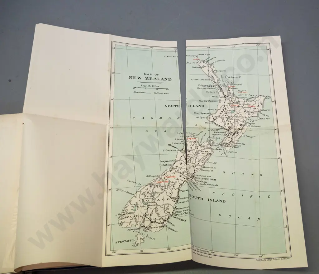 Book: The Wilds of Maoridom - James Mackintosh Bell, Macmillan & Co. 1914 - wear and staining, no just jacket Image 1++