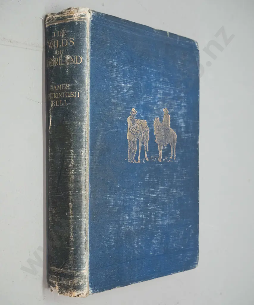 Book: The Wilds of Maoridom - James Mackintosh Bell, Macmillan & Co. 1914 - wear and staining, no just jacket Image 1++