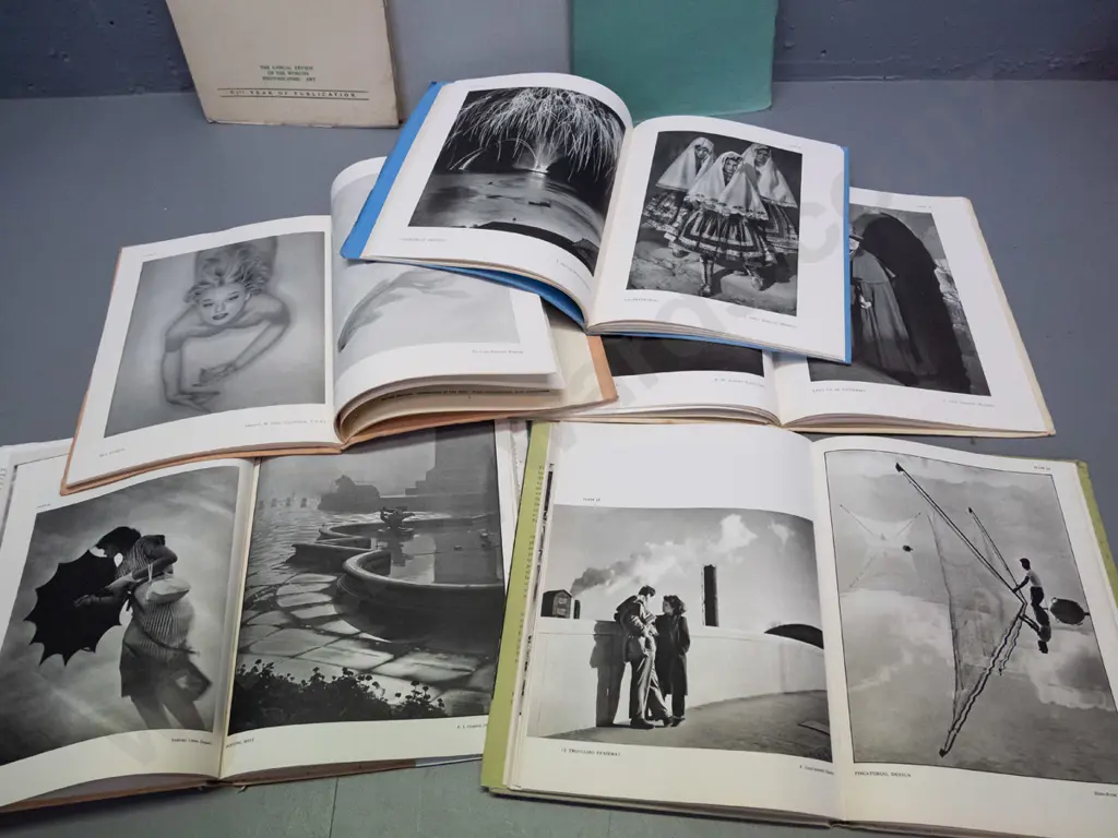 9 vintage issues of "Photograms of the Year" pub. Iliffe & Sons, London - years 1946 thru 1954 inclusive - general age Image 1++