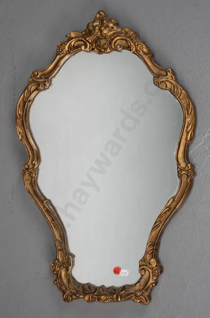 gilt framed mirror H-520 W-340 Image 1++