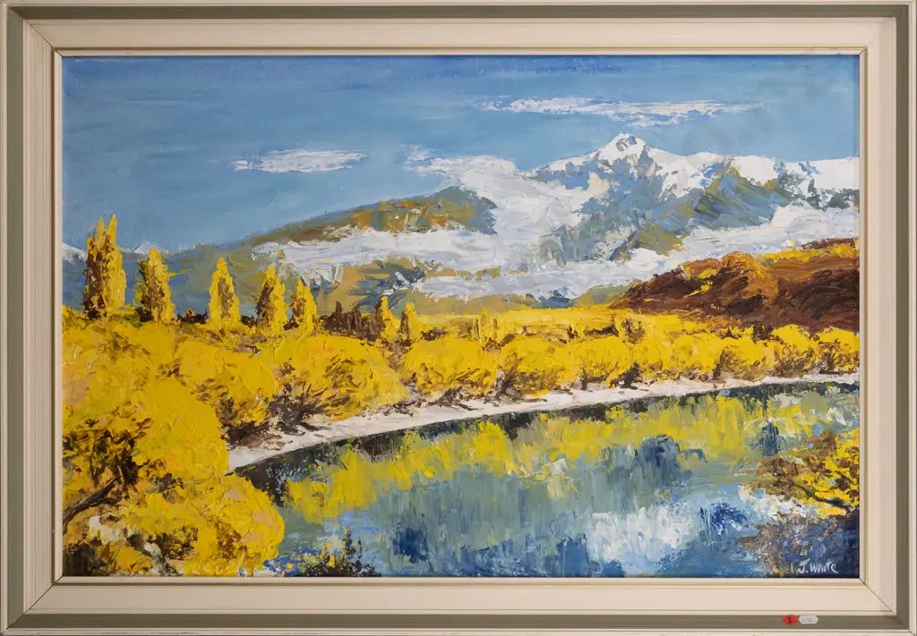 J White - framed oil - Glendhu Bay H-480 W-720 Image 1++