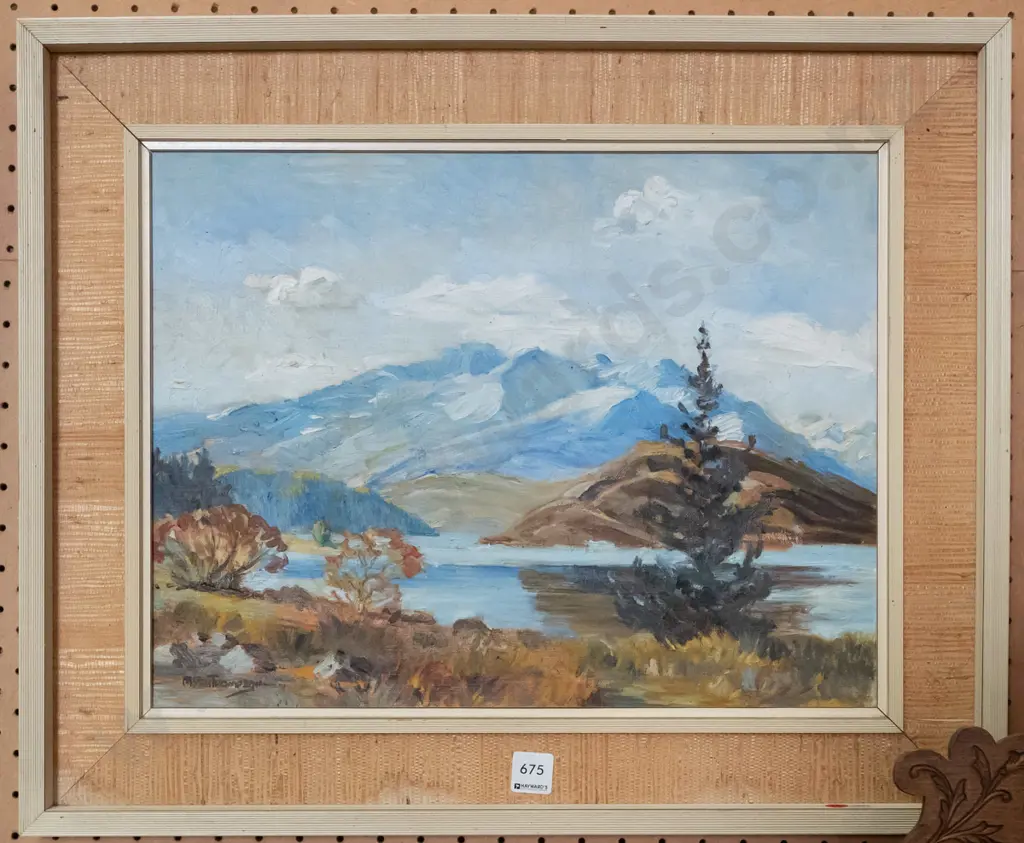 Myra Thompson - framed oil "Wanaka" H-340 W-440 Image 1++