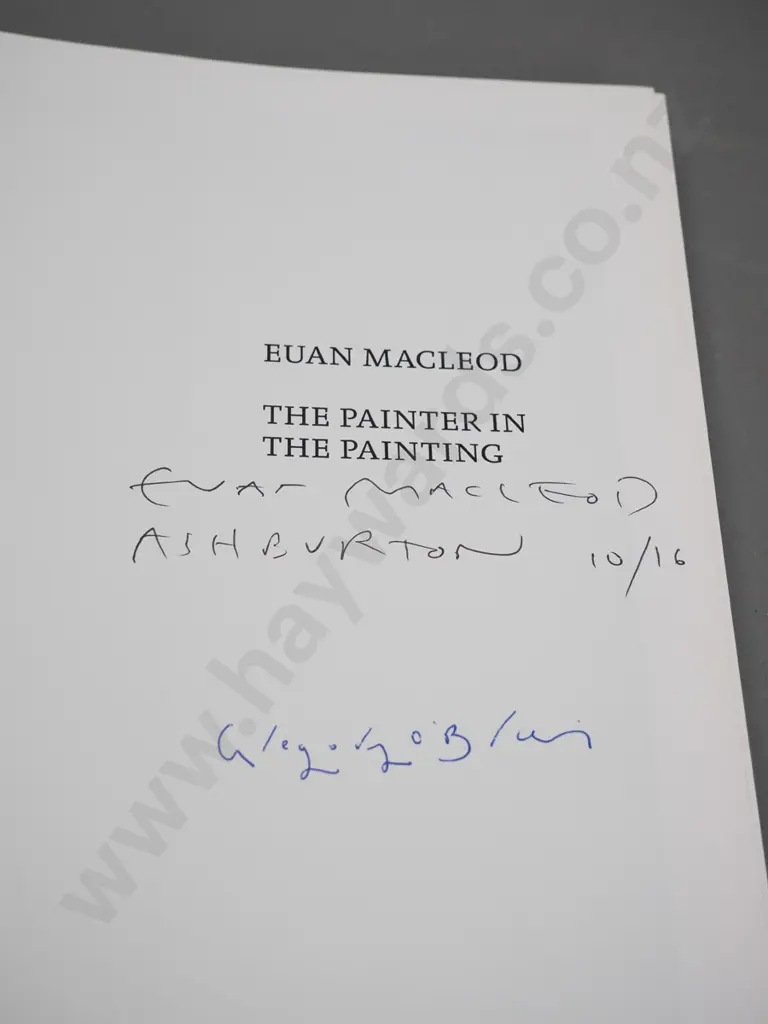 Euan Macleod - The Painter in the Painting - signed by both artist and author. Image 1++