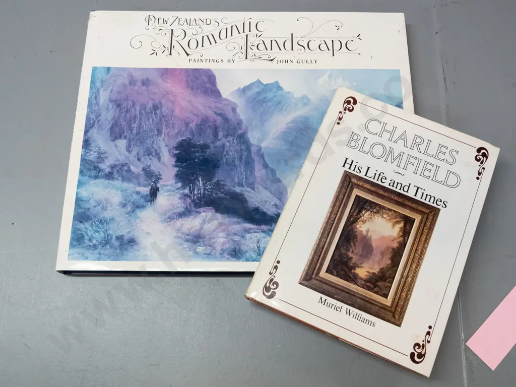 2 art books - John Gully / New Zealand Romantic Landscape 1984 & biography of Charles Bloomfield, 1980 reprint - some Image 1++