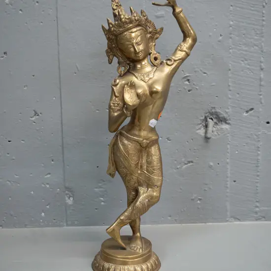 cast brass Indonesian or Thai deity figure H-400 W-150