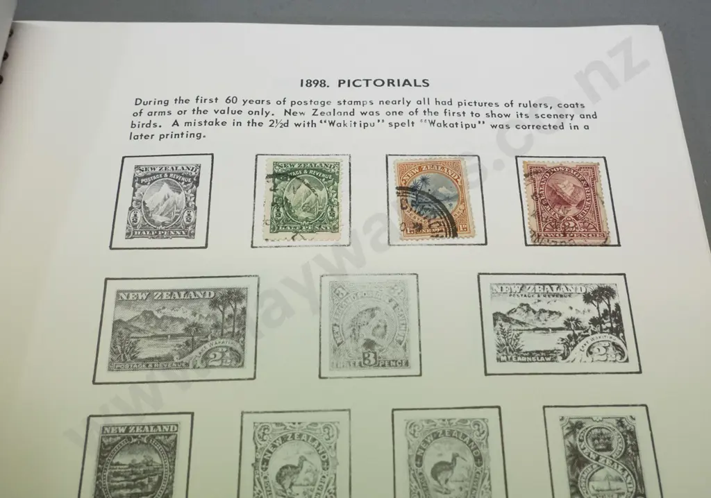 4 stamp albums containing NZ stamps, earliest is 1884 Victoria, includes some mint Health stamps etc. Image 1++