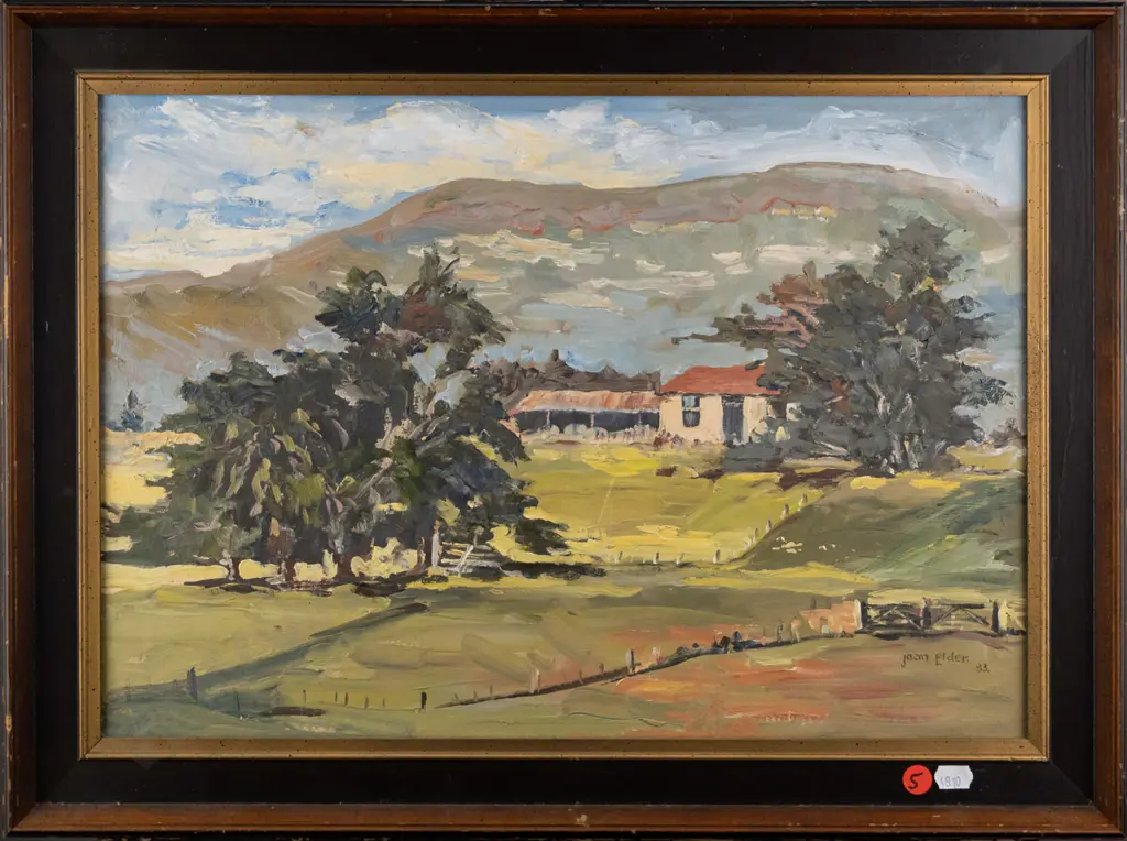 Joan Elder '83 - framed oil "Old  Home, Weston" H-310 W-440 Image 1++