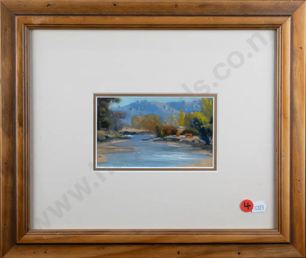 Diana Garth - framed oil "Gilmore Valley Autumn" H-85 W-125 Image 1++