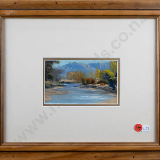 Diana Garth - framed oil "Gilmore Valley Autumn" H-85 W-125