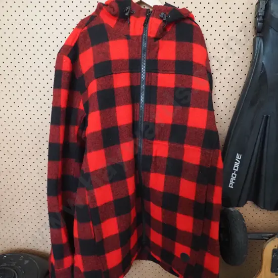 red and black Swanndri - size XL